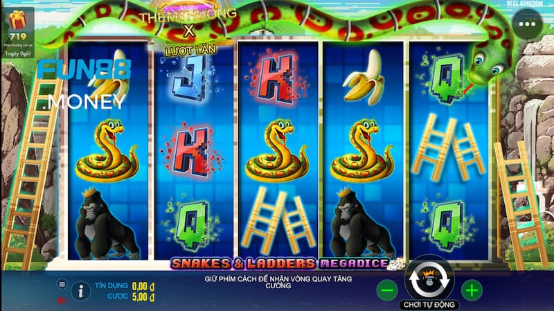 Cách chơi cơ bản Rắn & Thang Megadice Fun88