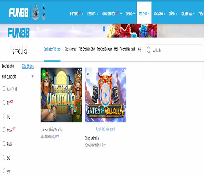 Tìm hiểu về Cổng Valhalla Fun88